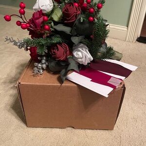 ❤️🤍Beautiful Red and White Bridal Bouquet🤍❤️